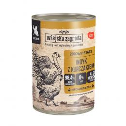 Wiejska Zagroda Cat 12 x 400 g - Kitten Truthahn mit Huhn