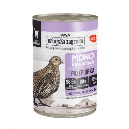 Wiejska Zagroda Cat Monoprotein 12 x 400 g - Wachtel