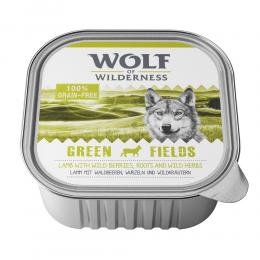 Wolf of Wilderness Adult - Single Protein 6 / 24 x 300 g Schale  - 6 x 300 g: Green Fields - Lamm