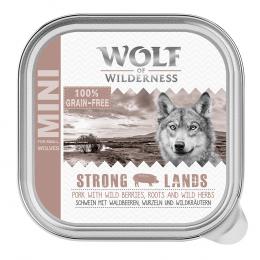 Wolf of Wilderness Adult - Single Protein 6 x 150 g Schale  - Strong Lands - Schwein