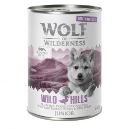 Angebot für Wolf of Wilderness JUNIOR - Freiland-Ente & -Kalb - 6 x 400 g - Kategorie Hund / Hundefutter nass / Wolf of Wilderness / Wolf of Wilderness JUNIOR.  Lieferzeit: 1-2 Tage -  jetzt kaufen.