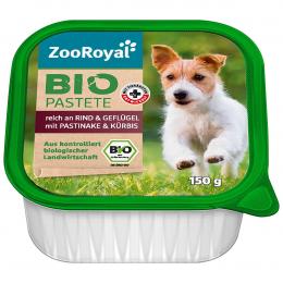 ZooRoyal Bio Pastete Rind & Geflügel mit Pastinake & Kürbis 150g